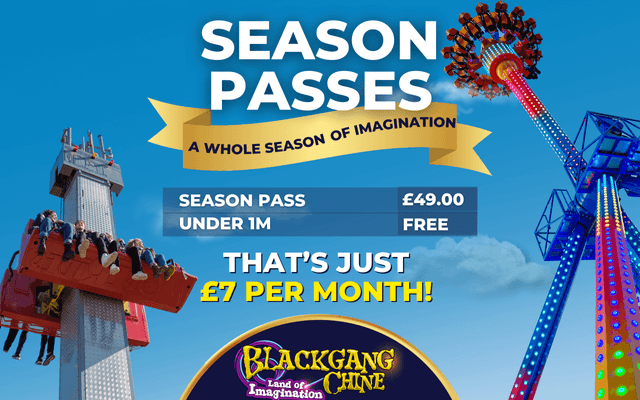An image that shows season passes and the promo for £7 per month
