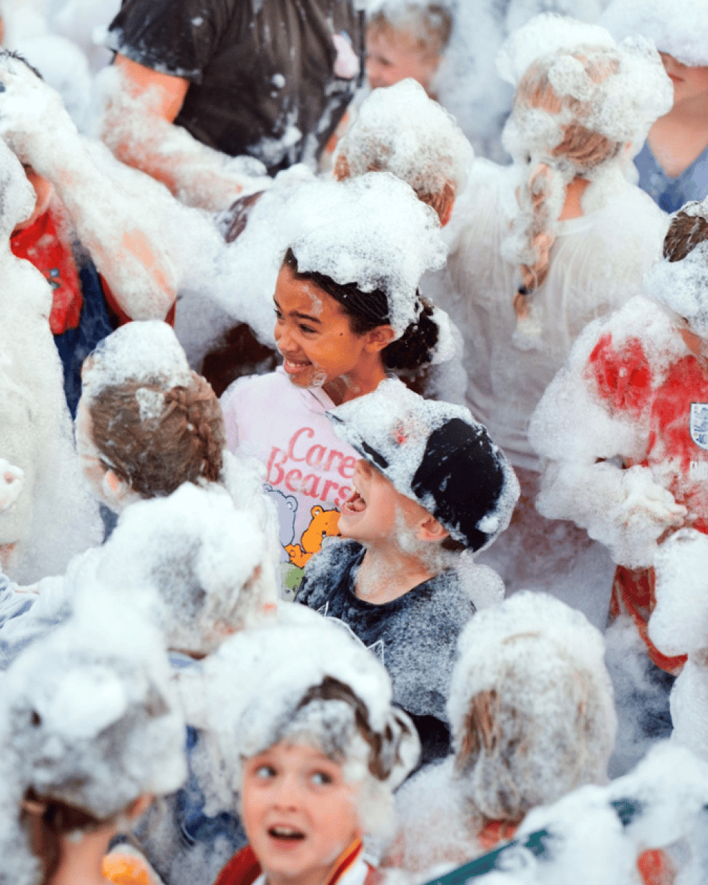Kids at Summer Fest Foam party