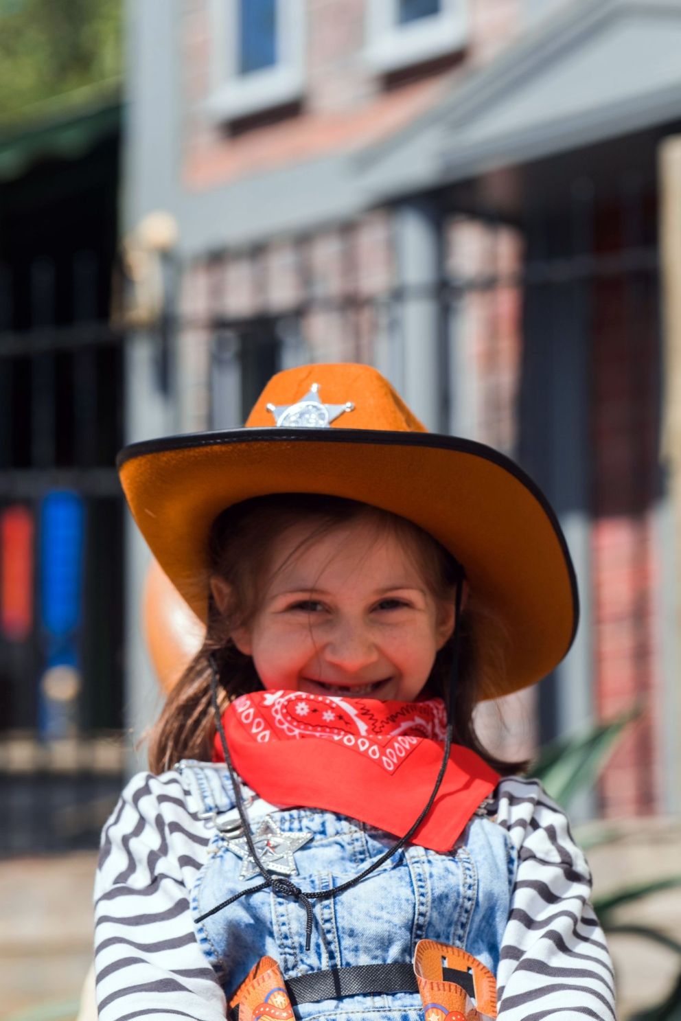 Young cowgirl enjoying Wild West Week